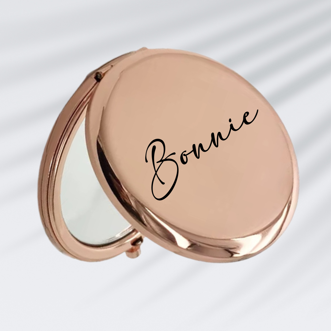 Rose Gold Compact Mirror