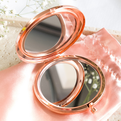 Rose Gold Compact Mirror