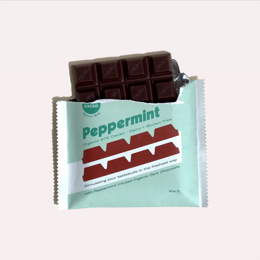 Peppermint Dark Chocolate Block (60g)